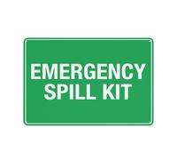 SUJN ART Emergency Spill Kit Sign 12x16 Inches Metal Aluminum Signs, Weather Resistant, Weatherproof, Indoor Or Outdoor