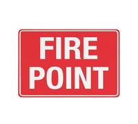 SUJN ART Fire Point Sign Outdoor Metal Sign - 12x16 Inches Metal Signs For Business, Workplace, Office, Home, Delivery Signs, Road Signs, Garden Signs