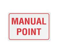 SUJN ART Manual Point Sign For House 12" X 8" Yard Sign, Premium Aluminum, Sun-Proof, Rust-Free