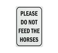 SUJN ART Please Do Not Feed The Horses Sign 8"X12" Rust Free Aluminum Signs Outdoor, Metal Tin Sign For Home, Business, Yard