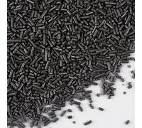 Sujoygar Black Sugar Strands - 130g Black Cake Sprinkles for Cupcake Topper Baking Decorations On Halloween Baby Shower Birthday Wedding Party Cake & Baking Decor