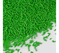 Sujoygar Green Sugar Strands - 130g Green Cake Sprinkles for Cupcake Topper Baking Decorations On Baby Shower Birthday Wedding Party