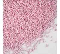 Sujoygar Pink Sugar Strands - 130g Baby Pink Cake Sprinkles for Cupcake Topper Baking Decorations On Baby Shower Birthday Wedding Party