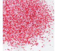 Sujoygar Red Pink and White Cake Sprinkles, 130g Edible Valentines Sugar Sprinkles for Cake Decorating Cupcake Topper Cocktail Rimming Sugar On Valentines Themed Love Girl Party