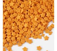 Sujoygar Sprinkle Confetti Glimmer Star, 130g Edible Gold Star Shapes Candy for Cake Decorations Cupcake Topper On Halloween Christmas Baby Shower Birthday Wedding Party