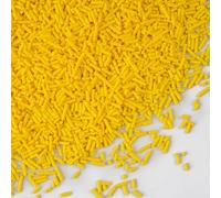 Sujoygar Yellow Sugar Strands - 130g Yellow Cake Sprinkles for Cupcake Topper Baking Decorations On Baby Shower Birthday Wedding Party