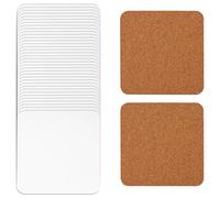Sujurio 40Pcs Car Coasters Sublimation Cardboard Coasters, 4x4in MDF Hardboard Coaster MDF Wooden Coaster