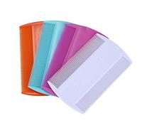 Sujurio 4pcs Lice Combs, Double sided Pet Combs, Cat Dog Pet Grooming Fine Tooth Hair Combs