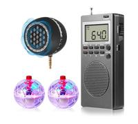 Sujurio 4Pcs Spirit Box Equipment Kit with2 LED Cat Ball 1 Spirit Box Speaker Paranormal Equipment Kit Office Outdoor