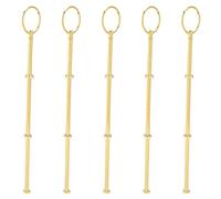 Sujurio 5 Wedding Metal Gold 3 Tier Cake Stand Center Handle Rods Fittings Kit