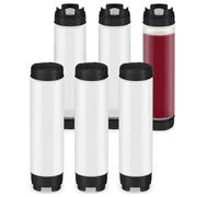 Sujurio 6 Pcs 16 Oz Condiment Squeeze Bottles Inverted Plastic Squeeze Bottle for Sauces Refillable Tip Large Valve Dispenser