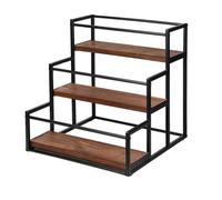 Sujurio Coffee Syrup Rack 3-Storey Storage Rack Wine Rack Wine Rack Kitchen Seasoning