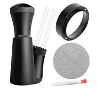 Sujurio WDT Tools Espresso Puck Screen - 54mm Dosing Funnel & Stainless Steel Needles Coffee Stirrer Distribution Tool Easy to Use