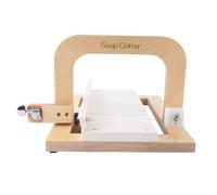 Sujurio Wooden Soap Cutter, Steel Wire Manual Making Cutting Machine Board Butter Cheese Slicer Ruler Professional