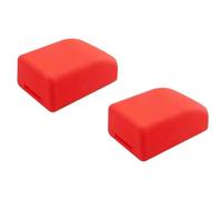SUKADE 2 Pcs Silicone Car Seat Buckle Cover, Soft Protective Covers for Seat Buckle, Universal Fit for Most Vehicles, Prevents Pinched Fingers & Accidental Unbuckling (Red)