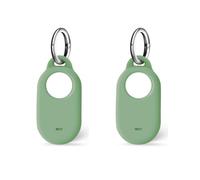 SUKADE 2 Pcs Silicone Case for Samsung SmartTag 2, Protective Cover with Keychain, Shockproof & Dirt-Proof Design, Secure Fit for Samsung Galaxy Smart Tag2 (Green)