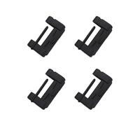 SUKADE 4 Pcs Silicone Car Seat Belt Buckle Cover, 4 Pcs Soft & Durable Protector Cover for Seat Belt Clips, Anti-Scratch Seat Belt Clip Guard (Black)