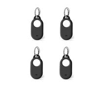 SUKADE 4 Pcs Silicone Cover for Samsung SmartTag 2, Shockproof and Anti-Scratch Protective Case, Easy Access and Secure Fit for SmartTag 2 (Black)