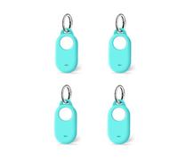 SUKADE 4 Pcs Silicone Cover for Samsung SmartTag 2, Shockproof and Anti-Scratch Protective Case, Easy Access and Secure Fit for SmartTag 2 (Light Blue)