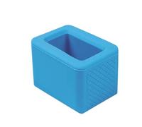 SUKADE Car Seat Belt Buckle Holder, Booster Seatbelt Retainer Silicone Seat Belt Card Bracket Holder-Makes Receptacle Stand Upright for Easily Buckling (Blue)