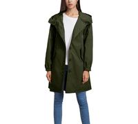 Sukany Women's Casual Hooded Windbreaker Button Down Long Sleeve Loose Outdoor Wind Jacket Army Green S