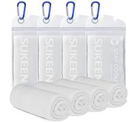 Sukeen [4 Pack] Cooling Towel (40"x12"),Ice Towel,Soft Breathable Chilly Towel,Microfiber Towel for Yoga,Sport,Running,Gym,Workout,Camping,Fitness,Workout & More Activities