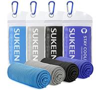 Sukeen [4 Pack Cooling Towel,Ice Towel,Soft Breathable for Yoga,Sport,Running,Gym,Workout,Camping,Fitness,Workout & More Activities