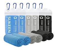Sukeen 40"x12" Cooling Towel, 6 Pack Ice Towel, Cooling Neck Wrap Scarf, Soft Breathable Chilly Towel, Microfiber Ice Cold Towel for Men Women Gym Towel Sports Towel Yoga Towel Golf Towel
