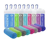 Sukeen 40"x12" Cooling Towel, 8 Pack Ice Towel, Cooling Neck Wrap Scarf, Soft Breathable Chilly Towel, Microfiber Ice Cold Towel for Men Women Gym Towel Sports Towel Yoga Towel Golf Towel