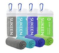 Sukeen 4Pack Cooling Towel for Kids(31 "x9),Ice Towel,Soft Breathable Cool Towel,Microfiber Towel for Boys and Girls for Sports,Running,Exercise,Play,School and More Activities