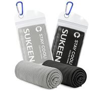 Sukeen Cooling Towel, 2 Pack Cooling Towels for Neck, Soft Breathable Sweat Towel Gym Towels, Stay Cool Ice Towel, Microfibre Cool Towels for Men Women Work Out Sports Yoga Golf (40"x12")
