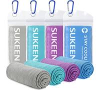Sukeen Cooling Towel (40"x12"), Ice Towel, Soft Breathable Chilly Towel, Microfiber Instant Cooling Towel for Yoga, Sport, Running, Gym, Workout,Camping, Fitness, Workout