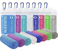 Sukeen Cooling Towel, Cooling Towels 8 pack, Stay Cool Ice Towel, Cool Towel for Instant Cooling Relief, Cooling Towels for Neck, Cold Towel, Gym Towel Men Women Sweat Towels for Gym Sports Towel