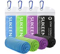 Sukeen Cooling Towel Cooling Towels for Neck Cool Towel for Instant Cooling Relief Stay Cool Ice Towel Gym Cooling Towel for Men & Women (Blue/Green/Black/Purple)