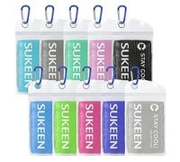 Sukeen Cooling Towels for Neck and Face, Cooling Towel 10 Pack, Soft Breathable Sports Cooling Towels Towel for Workout, Yoga, Golf, Gym, Camping, Sport, Running(40" x 12")