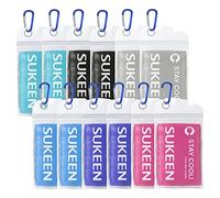 Sukeen Cooling Towels for Neck and Face, Cooling Towel 40" x 12", Microfiber Sports Cooling Towels, Soft Breathable Sweat Towel for Workout,Yoga, Golf, Gym, Camping, Sport, Running(12 Pack)