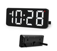 Sukeen Digital Wall Clock Table Clock Digital Clock Wall Clock with Large Digits Automatic Light Control 12/24H Wall Clock without Ticking Noise with Living Room / Bedroom / Classroom / Warehouse