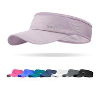 Sukeen Sports Sun Visor Men Women Lightweight Packable Cooling Stretchy Visor Hat for Running, Tennis, Golf, Light Purple, One size