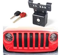sukemichi JL Hood Lock with Key for Jeep Wrangler, Locking Hood Latches for Jeep Wrangler JL JLU 4XE, Anti-Theft Eliminate Hood Flutter, Aluminum (for 2018-2026 Jeep Wrangler JL JLU)