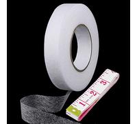sukevitor 100 Meters Wonder Web Hemming Tape, 2cm Wide*100M Iron on Hem Tape Roll Adhesive Fabric Fusing Iron-on Tape for Jeans Curtain Trousers Garment Clothes,White