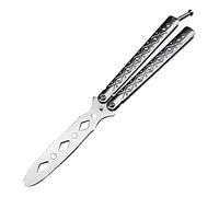 sukevitor Practice Butterfly Knife, Balisong Training Knife, Balisong Trainer Blunt Blade Tool for Beginner Practicing Flipping Tricks, Pocket Practice Training Tool