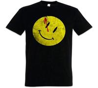 SukGarden Bloody Button T Shirt Watchmen Heroes Comedian Comic Tv Smile The Logo Symbol Black XL