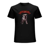 SukGarden Krokus Dirty Dynamite Pop Album Cover Men's Crew Neck Custom T Shirt Black XL