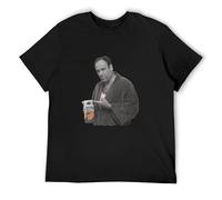 SukGarden Men's Sleeve Soprano • T Shirt Tony Soprano Some Pulp Sin Fondo - Consulta La Tienda Con Imagen De Fond Black M