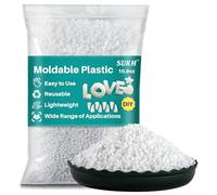 Sukh 10.9oz Moldable Plastic Pellets - Thermoplastic Beads Polymorph Plastic Meltable Beads for Crafts, DIY, Cosplay, Temporarily Repair, Modeling, Halloween Vampire Teeth Fangs