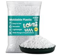 Sukh 10.9oz Moldable Plastic Pellets - Thermoplastic Polymorph Beads for Crafts, DIY, Cosplay, Temporary Repair, Modeling, Halloween Fangs