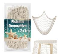Sukh 1PC Fish Net Decorative - Fish Net Decorations Decorative Netting Nautical Fishnet Table Runner Nets Netting Fishnet Ocean Party Decor Decoration Decorative Fishing Rope Netting Decorations