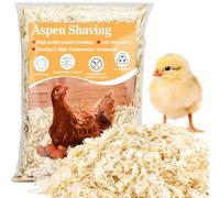 Sukh 31OZ Poplar Shavings Pet Bedding - Aspen Shavings Chicken Coop Bedding, Odor Control, Easy to Clean, Multi-Purpose for Small Pets