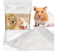 Sukh 420g Hamster Sand Bath - Dust Free Desert Sand Hamster Bedding Reptile Silica Sand Gerbil Hideout for Hamster Chinchillas Gerbil Syrian Mice Small Animals Small Pets
