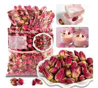 Sukh Dried Rose Buds Natural Rose Tea 4.9 oz/140 g Roses Fragrant Rosebud Dried Rose Petals for Tea, Baking, Beauty, Soap Making, Crafting, Wedding